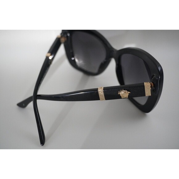 Versace VE 4305Q Gold Medusa emblem Greca design Luxury Black acetate frame, UV - Picture 5 of 9